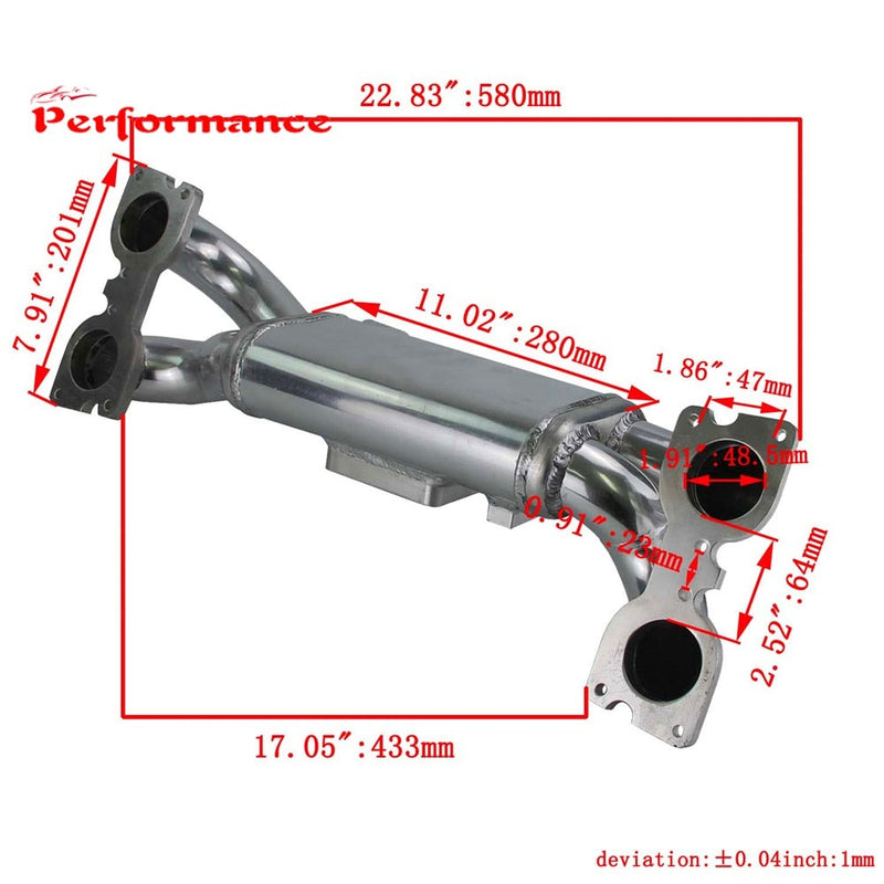 Alloy Air Intake Manifold For Subaru Impreza WRX STi Turbo EJ20 EJ25 2001-2007