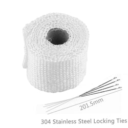 High Quality Titanium/Black Exhaust Heat Wrap Roll